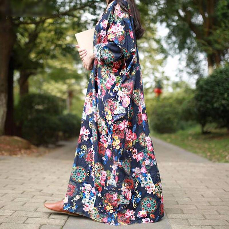 Buddha Trends Dress Flower Power Maxi Dress