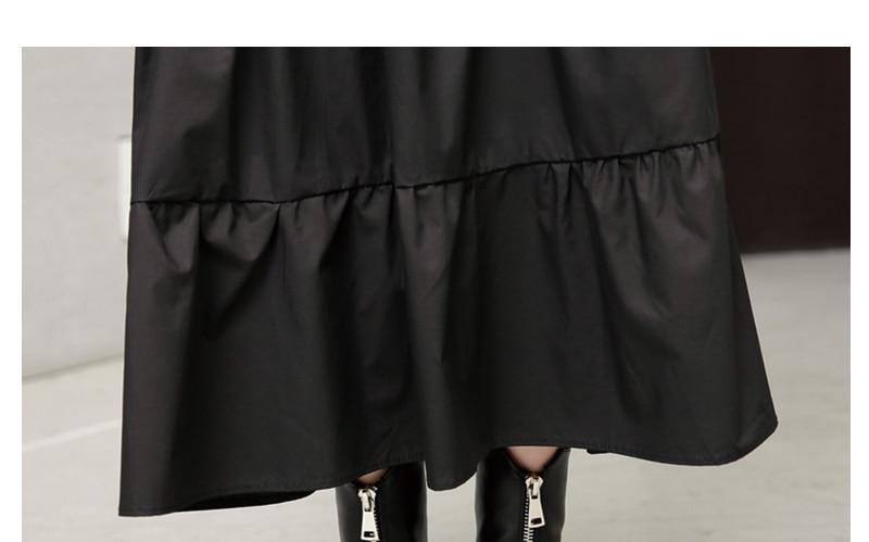 Buddha Trends Dress Robe à col roulé noire superposée | Millennials