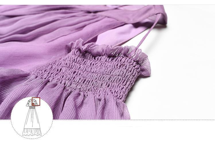 Buddha Trends Dress Light Purple Bohemian Chiffon Maxi Dress | Mandala
