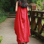 Buddha Trends Dress Loose Sleeveless Maxi Dress