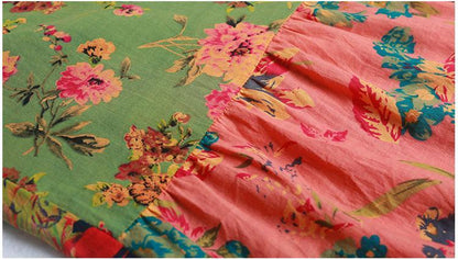 بوذا ترندز فستان متعدد الألوان عشوائي مرقع هيبي