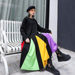 Electro Rainbow Pleated Midi Dress | Millennials