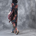 Buddha Trends Dress One Size / Multicolor Elegante abito floreale bohémien | Nirvana