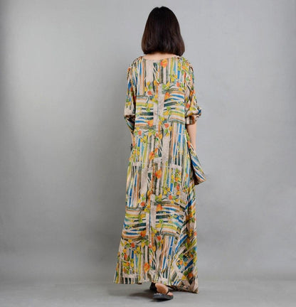 Monet Art Inspired Loose Dress | Nirvana