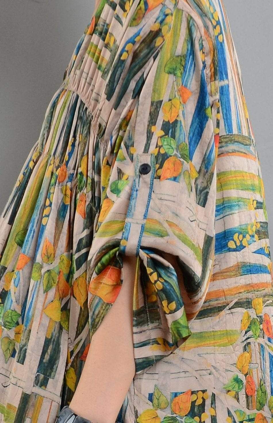 Monet Art Inspired Loose Dress | Nirvana