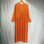 Buddha Trends Dress Orange / S Abiti lunghi hippie oversize