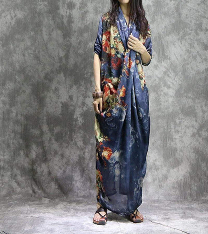 Pure Indigo Floral Dress | Nirvana