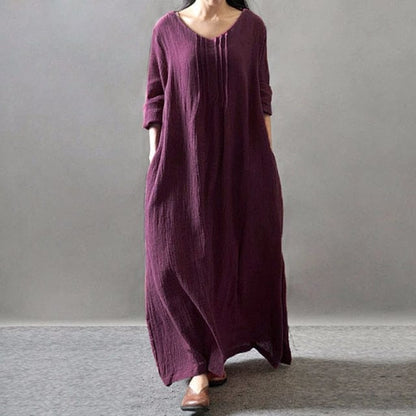 Vestido Buddha Trends Púrpura / XXXL Vintage Gypsy Maxi Dress