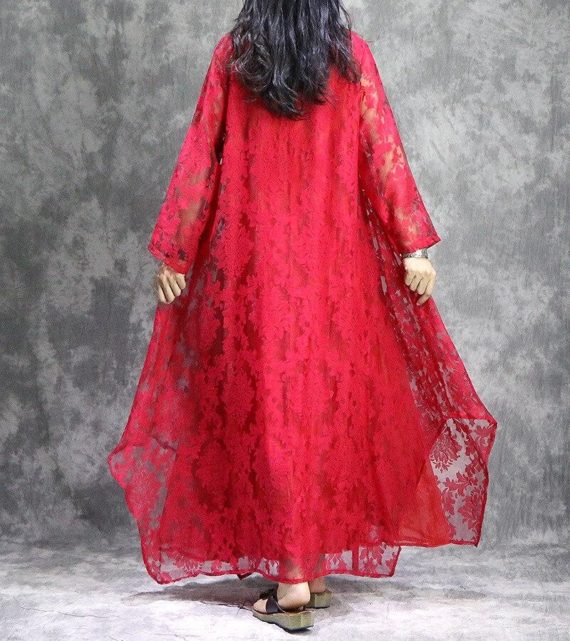 Buddha Trends Dress Ρετρό Κεντημένο Floral Maxi Φόρεμα | Νιρβάνα