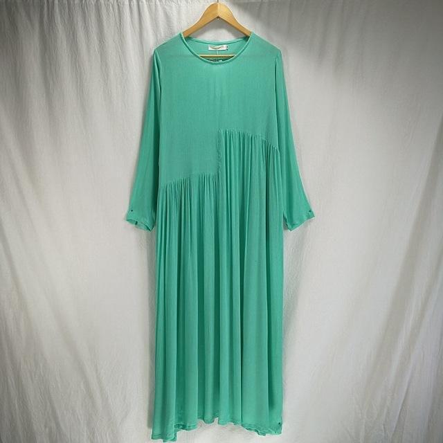 Buddha Trends Dress Sky Blue / S Oversized dlouhé Hippie šaty