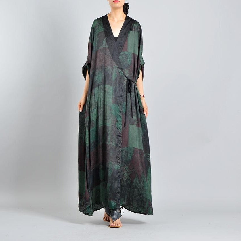 Buddha Trends Dress Skye Nature ispirato Wrap Dress | Nirvana