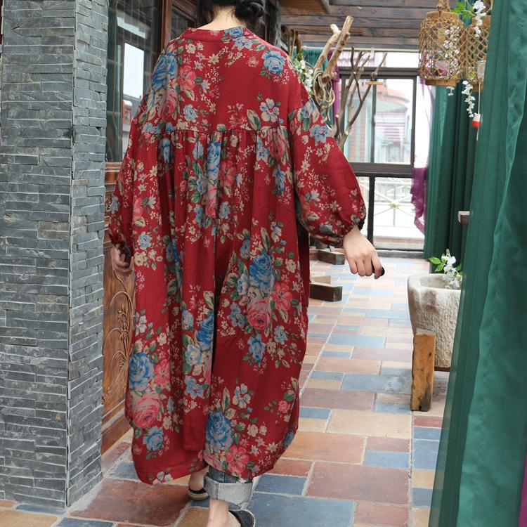 Уникальная винтажная блузка с цветочным принтом