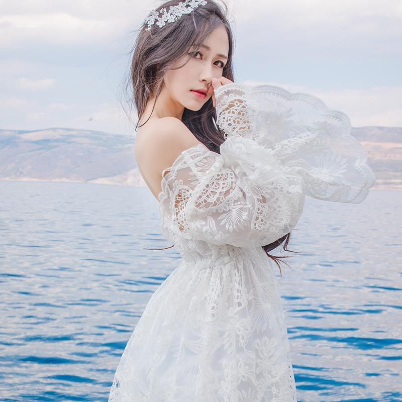 Vestido de novia bohemio de encaje bordado vintage | Mandala