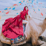 Maxi abito rosso gypsy vintage | Mandala