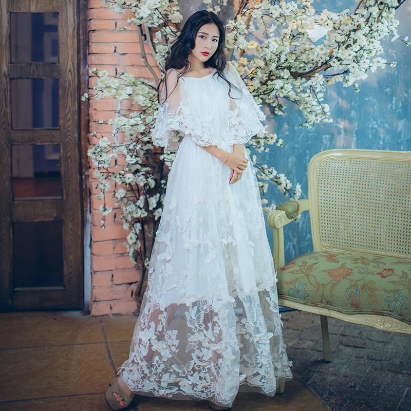 Vestido de noiva boêmio vintage de renda | Mandala