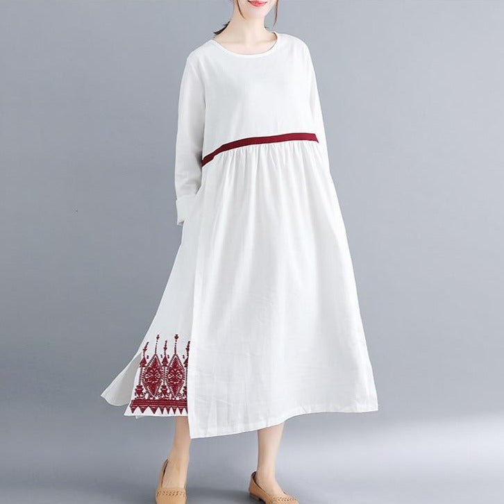 Вінтажна сукня міді з поясом у стилі ампір