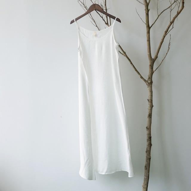 Φόρεμα Buddha Trends White / M Be Free Camisole Dress