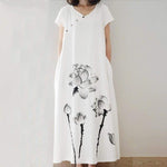 Abito Buddha Trends Bianco / M Soft Enya Lotus Dress