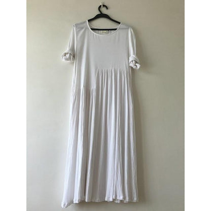 Φόρεμα Βούδας Trends Λευκό / Φόρεμα μεγάλου μήκους με χίπη