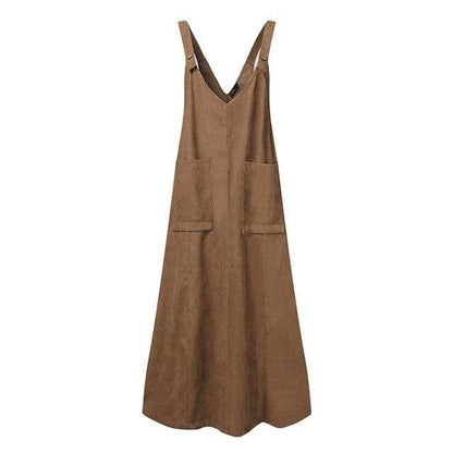 Buddha Trends Dresses Back For More Corduroy Overall Dress