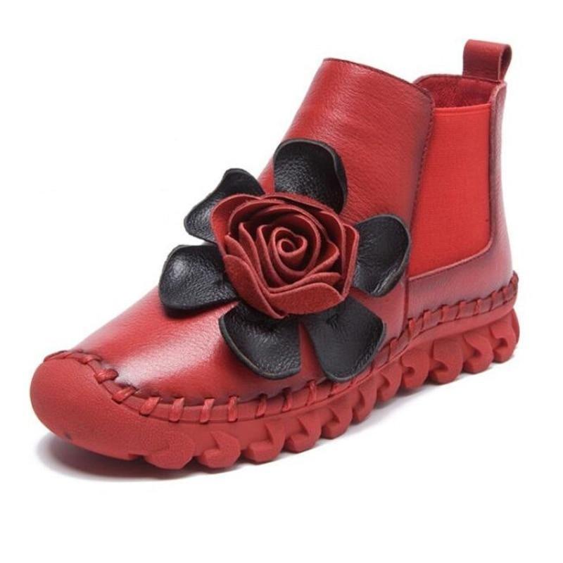 Вышитые ботинки хиппи с цветочным принтом