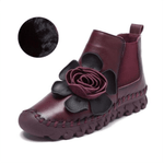 Earthbound Hippie Floral Embroidered Boots