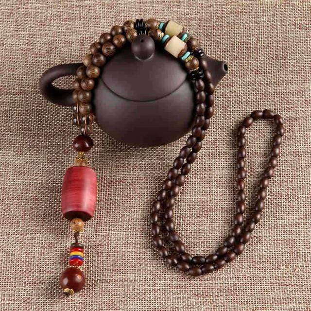 Gav??pati Tribal Bodhi Wood Mala Beads