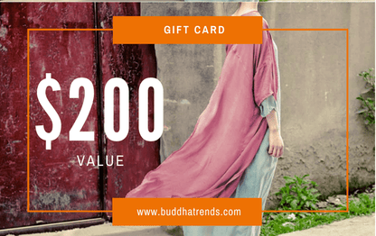 Buddha Trends Gift Card $200 Buddhatrends Gift Card