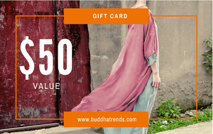 Dárková karta Buddha Trends Dárková karta Buddhatrends v hodnotě 50 $