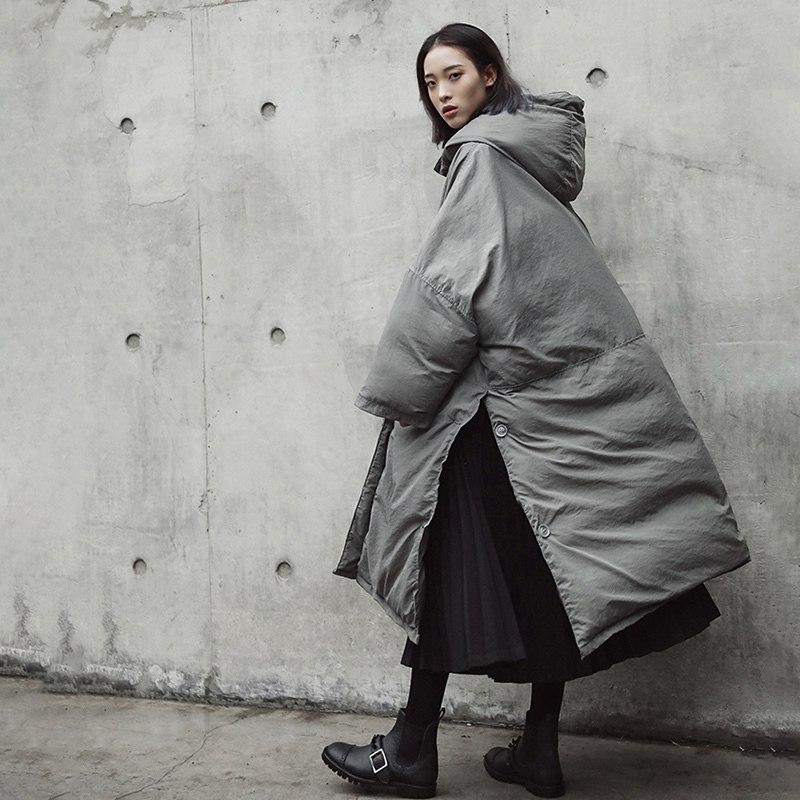 Сіре пальто Buddha Trends/One Size Extreme Oversize Grey Puffer Coat