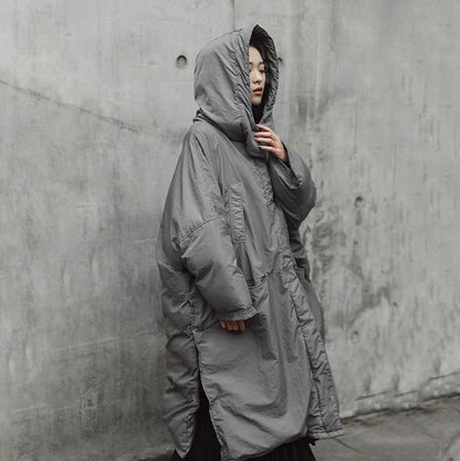 Buddha Trends Grå / One Size Extreme Oversized Grå Puffer Coat
