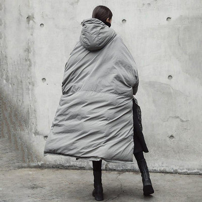Buddha Trends Grå / One Size Extreme Oversized Grå Puffer Coat