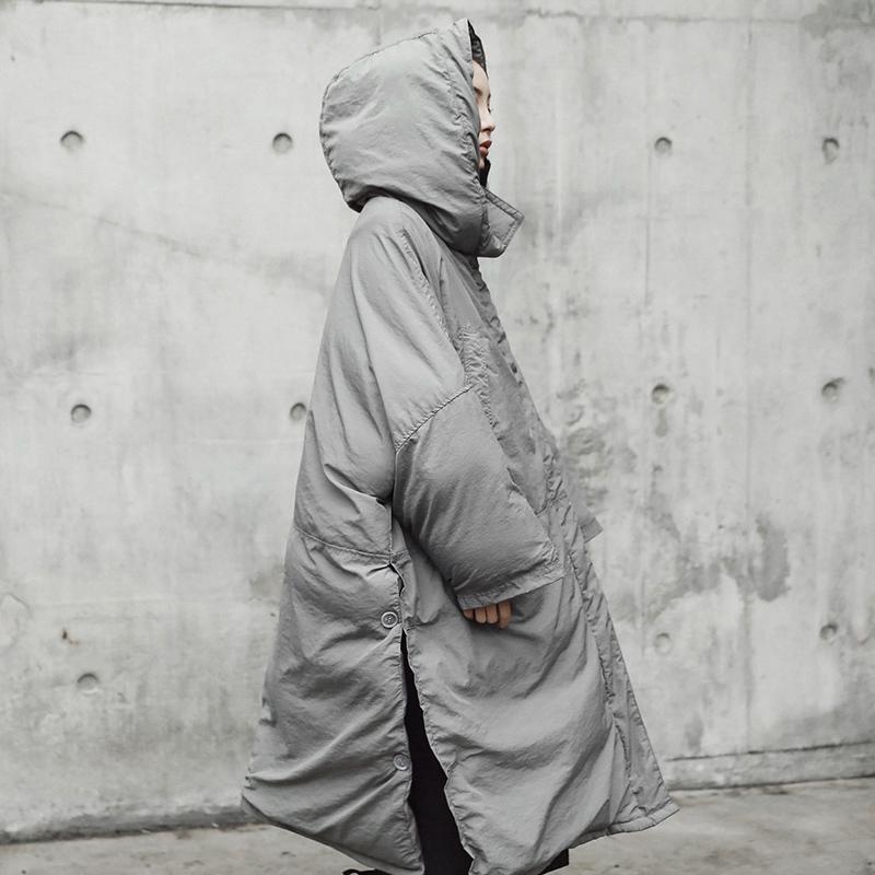 Сіре пальто Buddha Trends/One Size Extreme Oversize Grey Puffer Coat