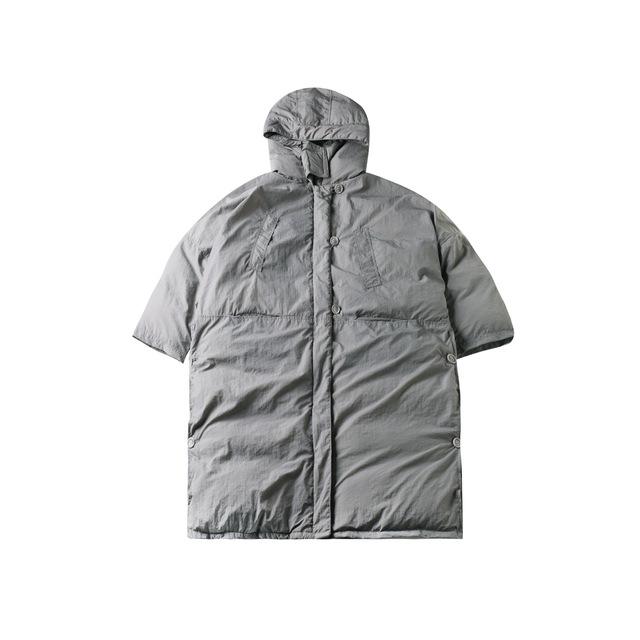 Buddha Trends šedý / One Size Extreme Oversized Grey Puffer Coat