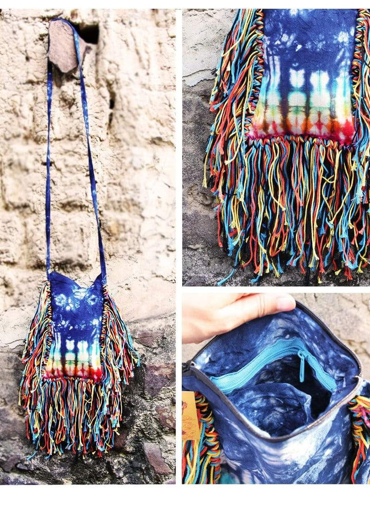 Handmade Tie Dye Hippie Bag