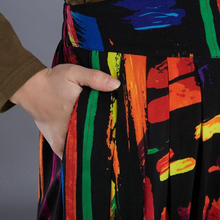 Calças coloridas coloridas do harém da arte abstracta