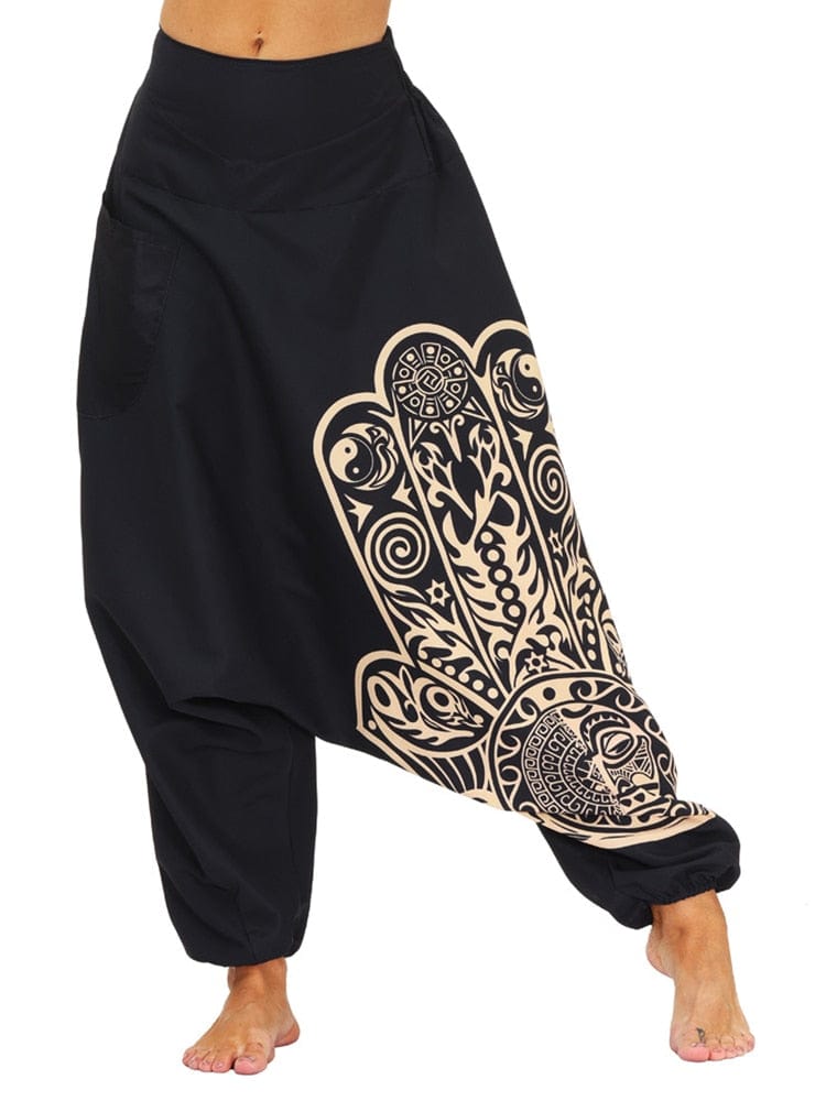 Buddha Trends Harem Pantalones Baggy Boho Harem Pantalones