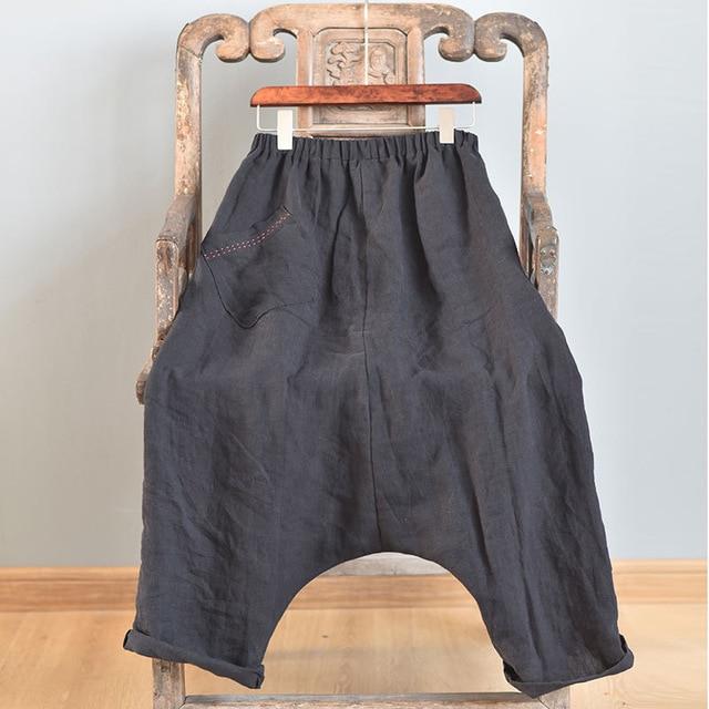 Buddha Trends Harem Pants Black / One Size Oversized Drop Crotch Harem Pants