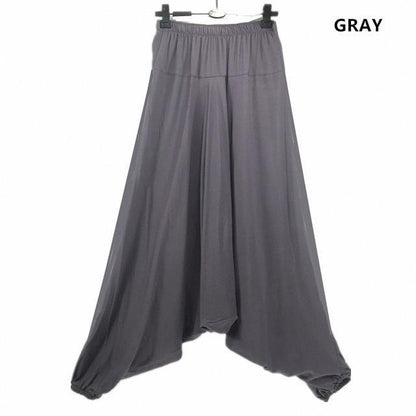 Buddha Trends Harem Pants Šedá / M Více barev Běžné Haremové kalhoty větší velikosti