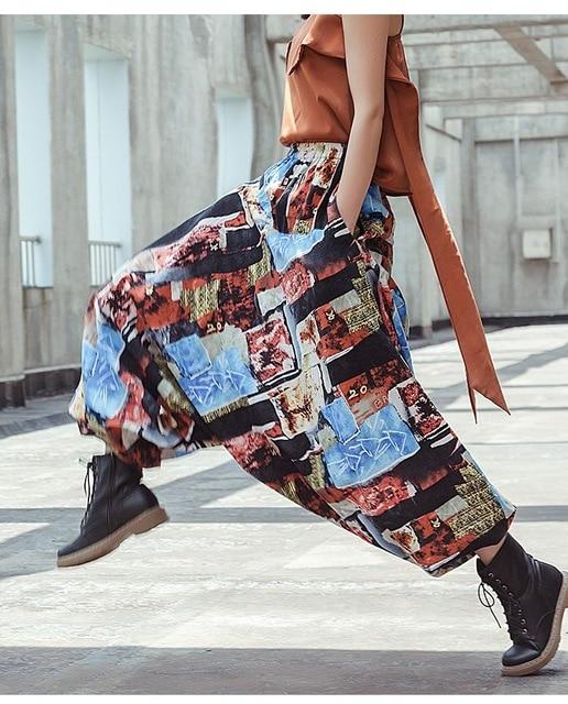 Παντελόνι Χαρέμι ​​Τάσεις του Βούδα Αφηρημένο παντελόνι χαρεμιού χιπ χοπ χορού