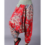 Pantaloni Harem di Buddha Trends Pantaloni rossi / taglia unica Dragon Harem