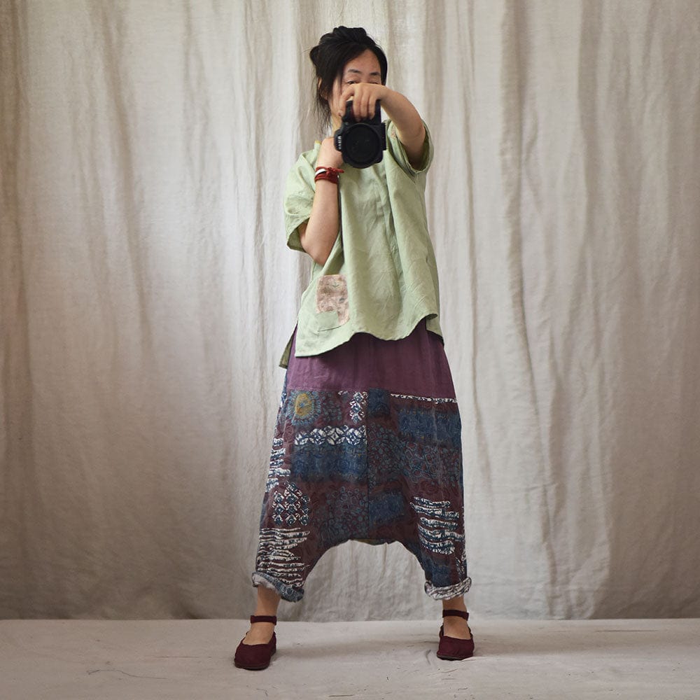 Штаны-шаровары в стиле Будды Тенденции Этнические брюки-шаровары в стиле бохо