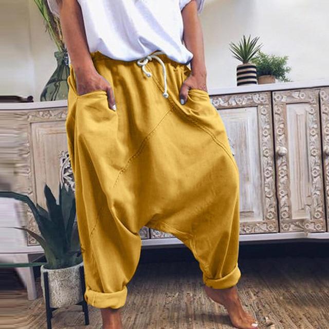 Buddha Trends Harem Pants Yellow / S Street Style Oversized Harem Pants