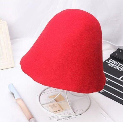 Buddha Trends Hats red Oversized Bucket Hat