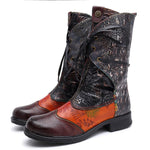 Buddha Trends Huckleberry Boho Hippie Motorcycle Boots