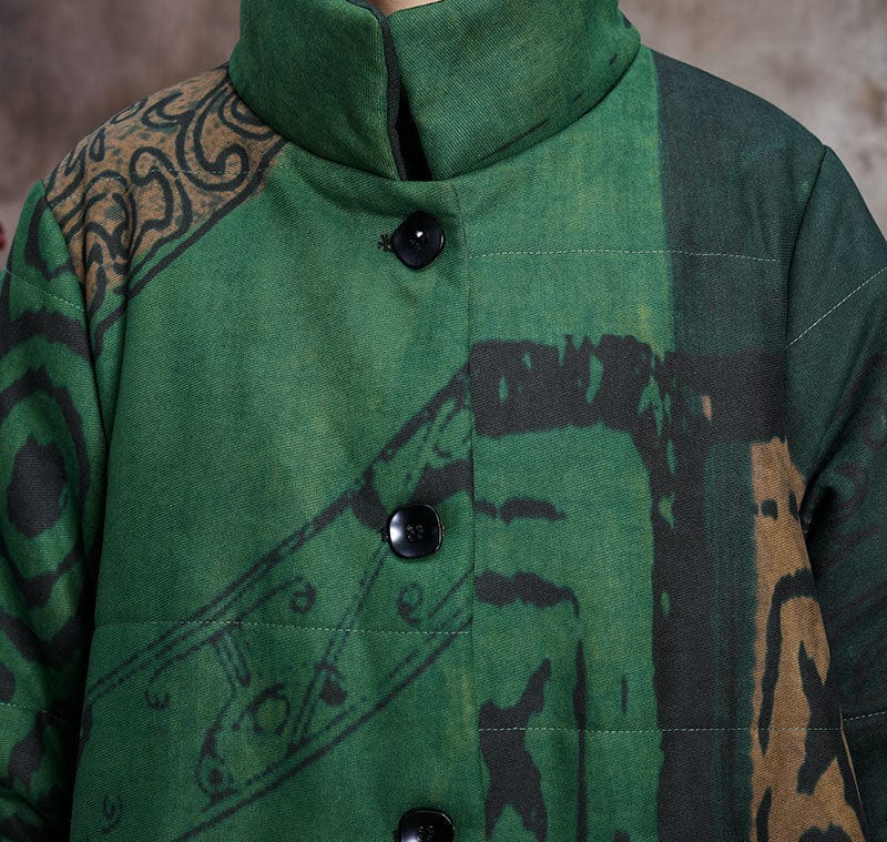 Buddha Trends Vestes Vintage Abstract Patchwork Coat | Nirvana