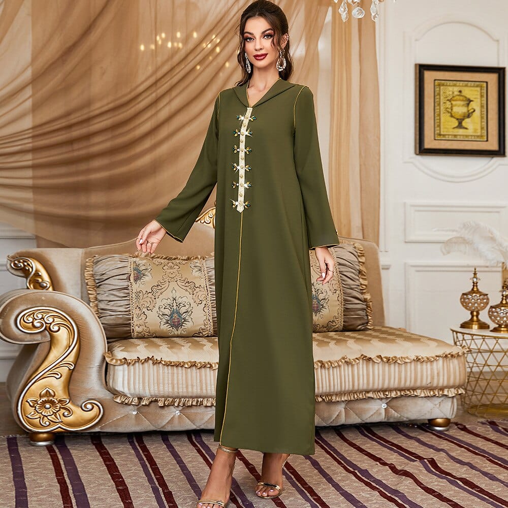 Buddha Trends Layla Satin Abaya Dress