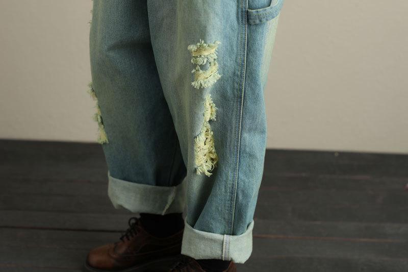Рваний джинсовий комбінезон Buddha Trends