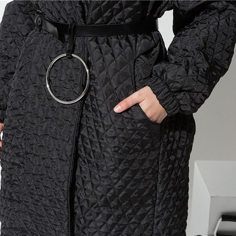 Buddha Trends One Size Black Diamond Winter Coat | Millennials