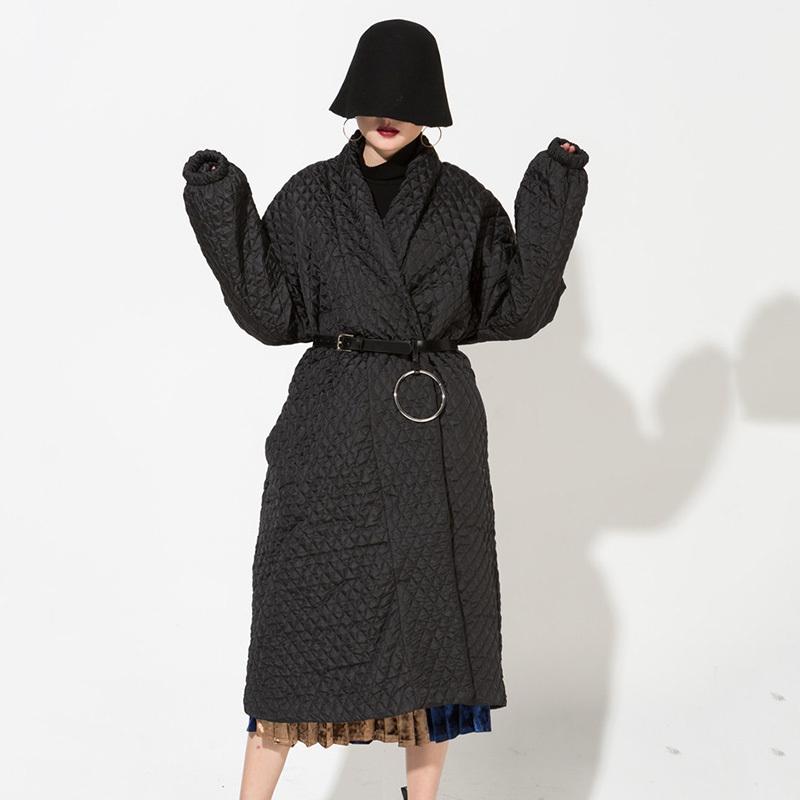 Buddha Trends Зимнее пальто одного размера с черным бриллиантом | Миллениалы